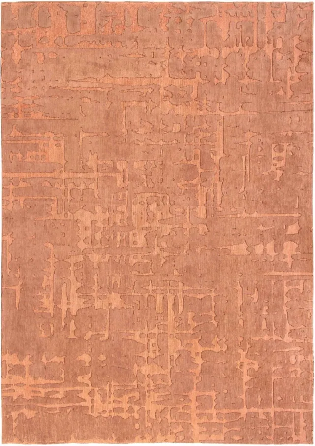 Louis de Poortere Wasbaar Binnen & Buiten Vloerkleed - 80 x 250 cm - Louis De Poortere Baobab Za Copper - Laagpolig Tapijt - Gerecycled PET - Made in Belgium - Circulair Roze