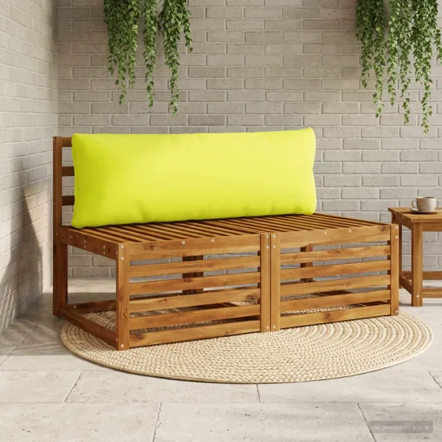 vidaXL Rugkussen PUTTEN 100% Polyester Helder groen 120 x 40 x 15 cm