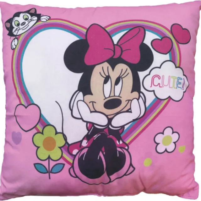 Disney Minnie Mouse Kussen Cute - 40 x 40 cm - Polyester Roze