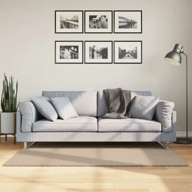 vidaXL Vloerkleed HUARTE laagpolig zacht wasbaar 80x150 cm zandkleurig, foto 2