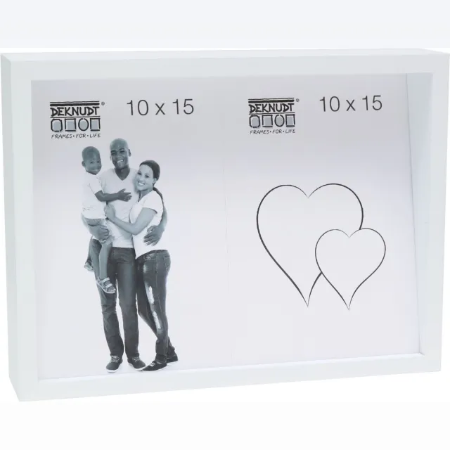 Deknudt Frames blokkader S68QK1 P2V - wit - voor 2 foto's 10x15 cm