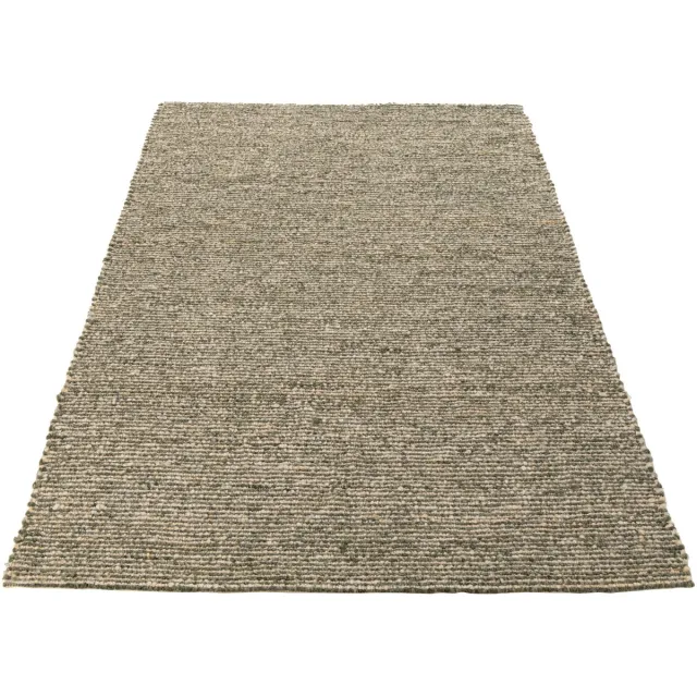 J-Line tapijt Geweven - polyester - ecru/olijfgroen Beige