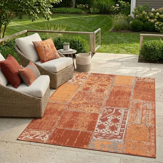 Floordirekt Buitenkleed - Tuintapijt - Vloerkleed - Cotton - Rood - 80 x 150 cm