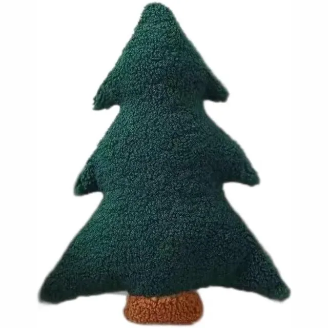 longziming Kussens - Kerstboom Sierkussen - Decoratief Kussen Set - Directe Feestsfeer Creëren - Hoogwaardige Stof - Zachte Polyestervezel Vulling - Veelzijdig Voor Woonkamer En Slaapkamer - 1 Stuk Groen