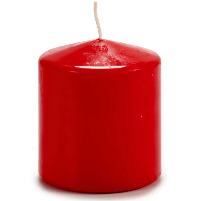 Acorde Cilindrische kaars LUNAR, Ø 9 cm Rood