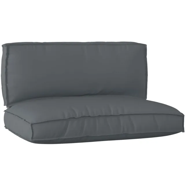 vidaXL Pallet Kussen Set Oxford Stof Antraciet 120 x 80 x 52 cm Anthraciet