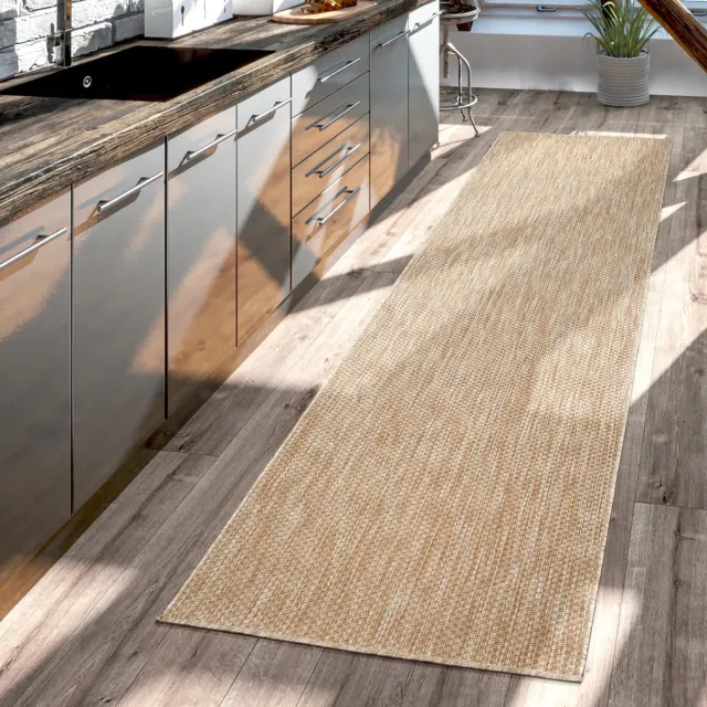 TT Home Tapijt Buiten Woonkamer Eetkamer Balkon Weerbestendig 160 x 220 cm Rechthoek 160 x 220 cm Rechthoek beige