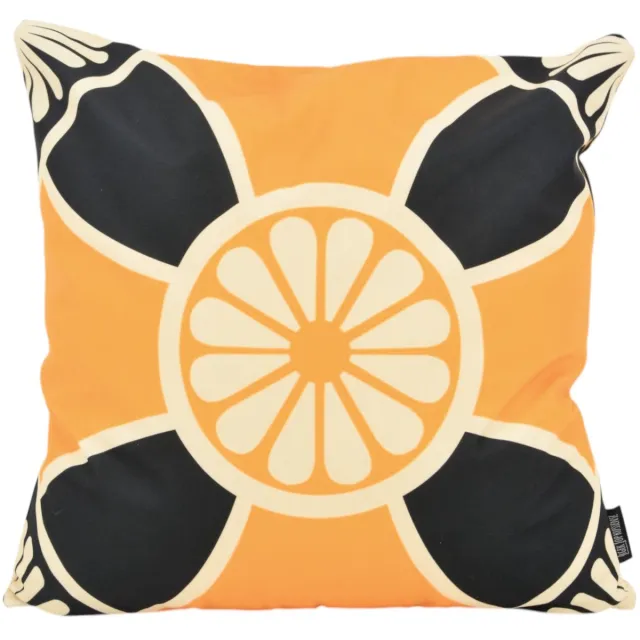 Gek op Kussens! Ornament Tile #3 Kussenhoes | 45 x 45 cm | Katoen/Polyester geel/zwart