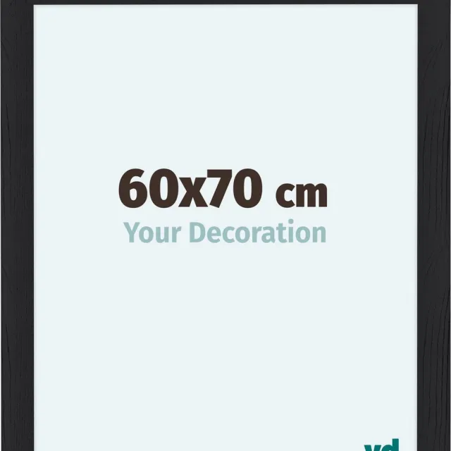 yd. Your Decoration - Fotolijst 60x70 cm - MDF - Zwart Houtnerf - Como