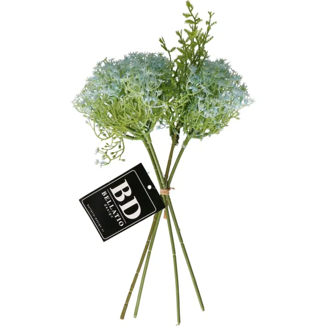 Bellatio Design Kunstbloemen boeket Gipskruid - 30 cm - wit - kunst zijdebloemen - Gypsophila