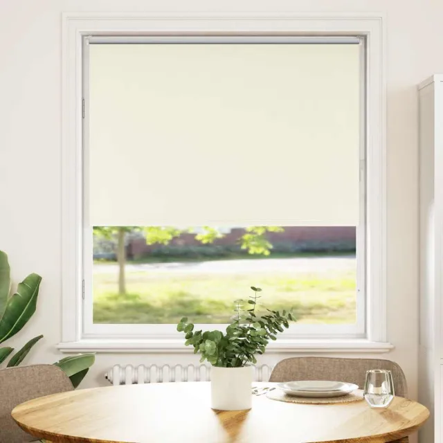 vidaXL Rolgordijn verduisterend 115x150 cm stofbreedte 110,7 cm Wit