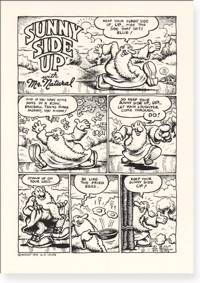 Robert Crumb Mr. Natural - Sunny Side Up door Robert Crumb Zwart/Wit