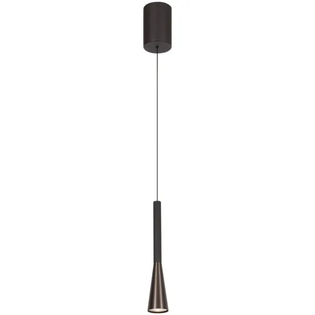 Lucide aluminium dimbare LED hanglamp Ø 7.7 cm - koffie