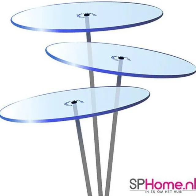 Cazador del Sol Zonnevangers - tuin decoratie voor buiten - Ø150mm x 120cm Blauw Set3