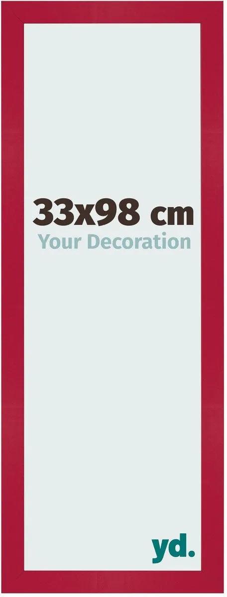 yd. Your Decoration - Fotolijst 33x98 cm - MDF - Rood - Bologna