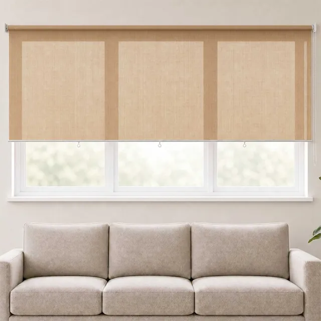 vidaXL Rolgordijn voor buiten 245(B)x140(H) cm beige