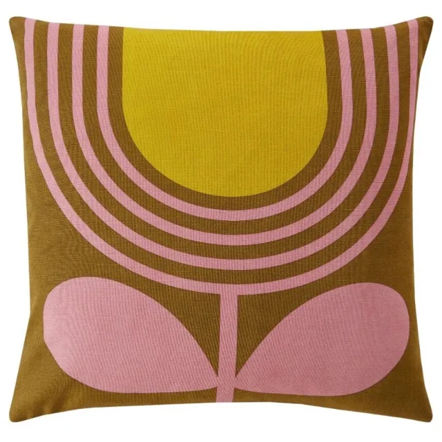 Orla Kiely Striped Tulip Pink sierkussen - 45x45 cm Roze