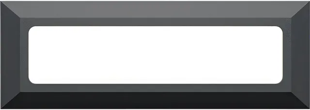 Qualu LED Tuinverlichting - Wandlamp Egaal Licht - Kingtron Velora - Waterdicht IP65 - 3W 180lm - Aanpasbare Lichtkleur 3000K-4000K-6500K - Rechthoek - Antraciet