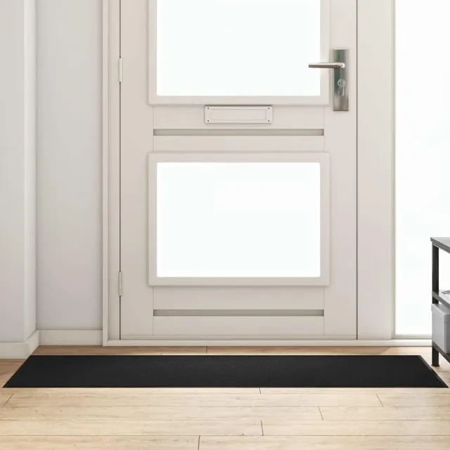 vidaXL Deurmat Zwart 60 x 180 cm 100% Polyamide