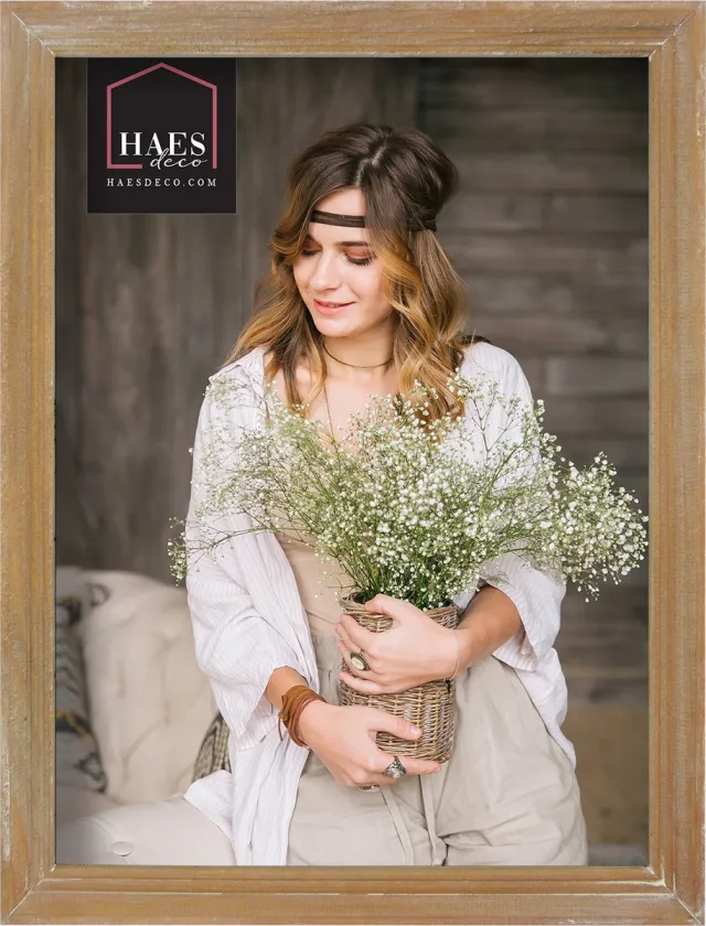 HAES deco Houten Fotolijst Nancy Vintage Bruin voor 1 foto formaat 20x30 - SP10230