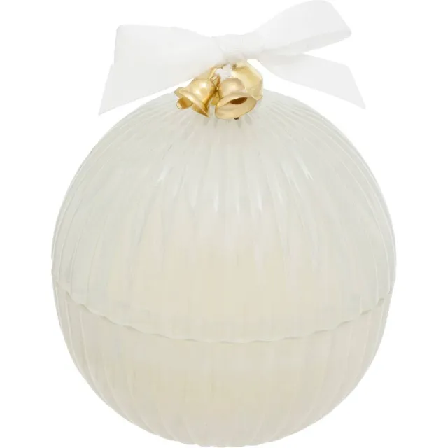 Feeric lights & Christmas Geurkaars in de vorm van een kerstbal, 50 g Blanc