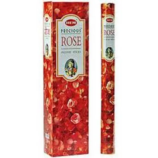 Green Tree Candle Koker Tuinwierook Precious Rose - Precious Rose Wierook - Rozen - Roos - Tuinwierook - Tuin - Wierook - Extra lang en dik - Grote Wierook - XL Wierook - 10 stokken