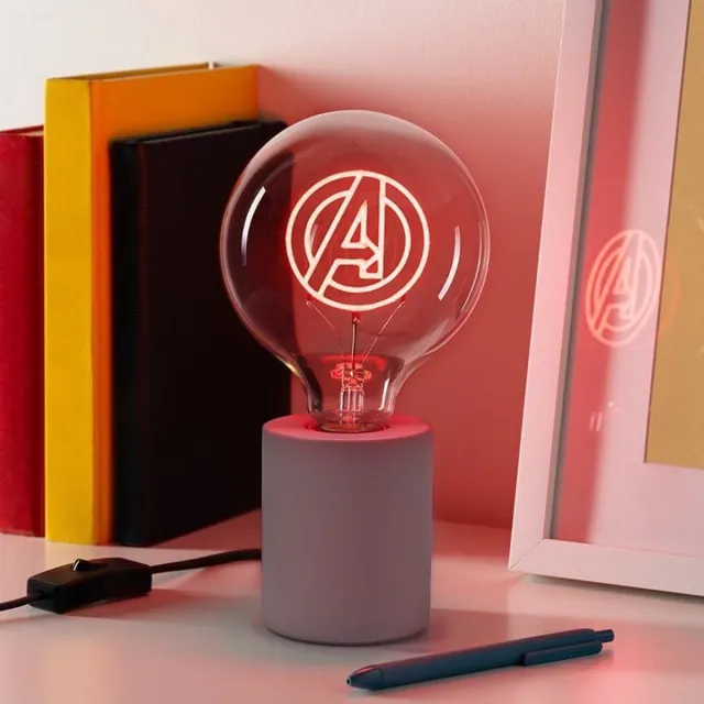 Paladone Products Ltd Paladone Products Avengers Neon LED Bulb Logo Lamps / Lights Multi