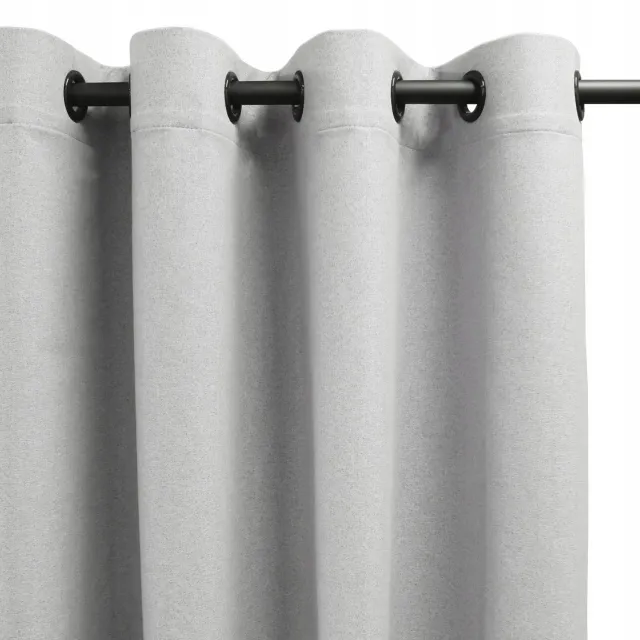 PRESTIQUA Verduisterende Gordijnen 130x210 cm - Vuilwit Blackout - Met Goringen