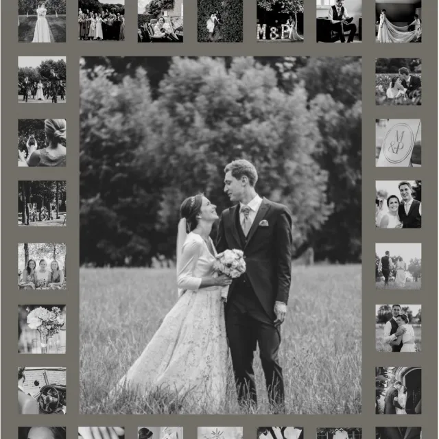 Deknudt Frames multifotolijst S66XK9 G27 - taupe - 27 foto's