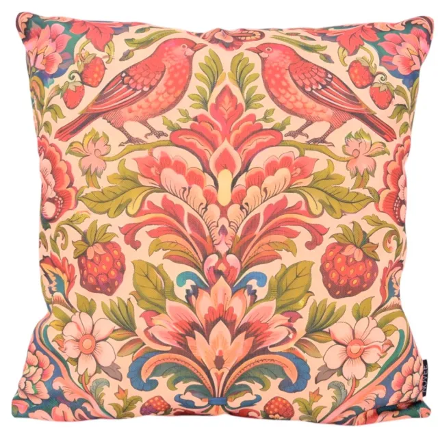 NOVÉE Heritage Bloom Roze Kussenhoes | 45x45 cm | Katoen/Linnen roze-multi