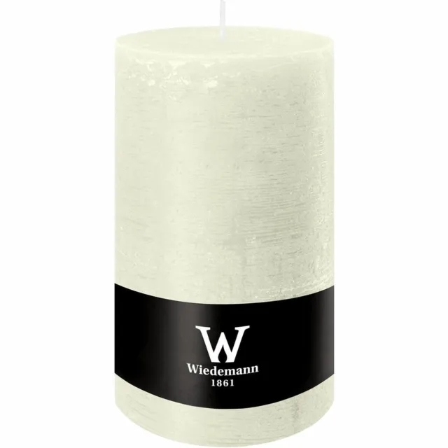 Wiedemann Marble kaars ivoor, doorgekleurd, met bandje, Ø 100 x 190 mm