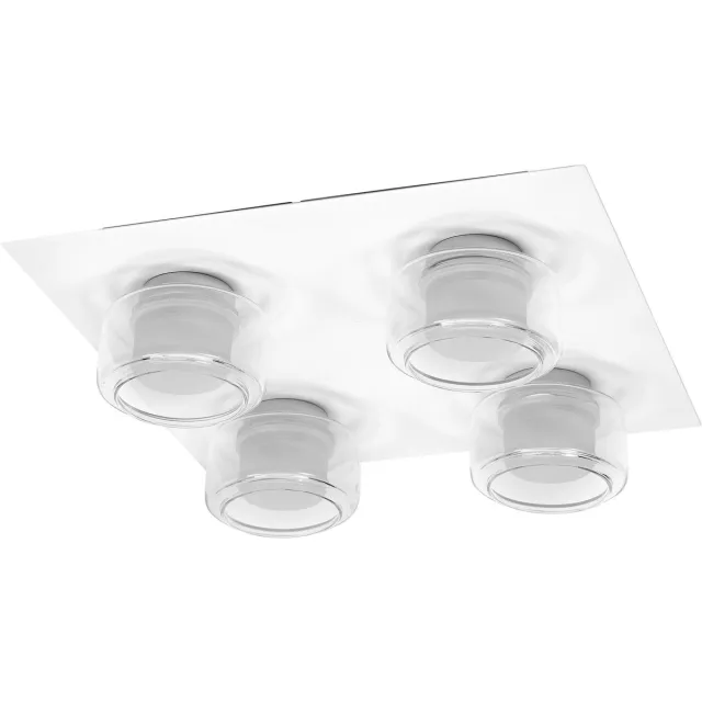 Osram ORBIS Flame wand- en plafondlamp met LED, wit, 22W, 1400lm, 3000/4000K, kleurtemperatuur instelbaar via wandschakelaar (koud wit en warm wit), IP44 bescherming tegen vreemde voorwerpen en spatwater