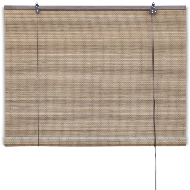 Bamelle Bamboe rolgordijn Zoë – Bruin – 90x220 cm – Bamelle - Natuurlijk & stijlvol raamdecoratie – Lichtdoorlatende zonwering – Eenvoudige & snelle montage