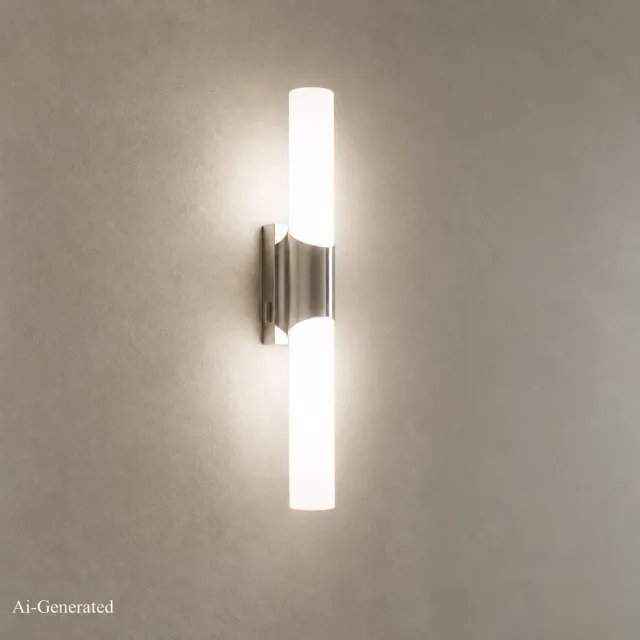 B.K.Licht Kave - LED Spiegellamp - badkamerlamp - spiegelverlichting - chroom - IP44 - 4.000K neutral wit licht - l:32cm
