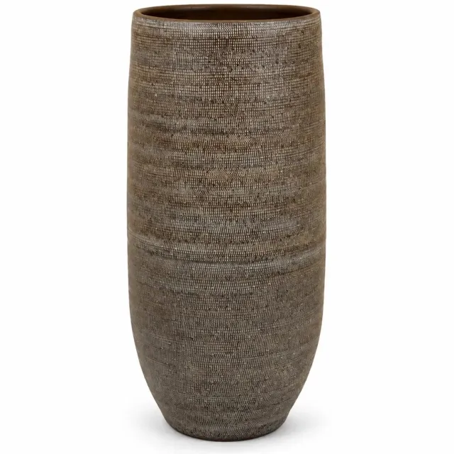 HS Potterie Vaas tokio d28h60cm bruin
