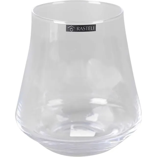 Rasteli Vaas - glas - transparant - D15,5 x H17 cm - Opening 10 cm