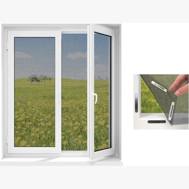 Elpatron.nl Raamhor - 130 x 150 cm - Wit - Universele Raam Hor - Magnetisch Horrengaas op Maat - Insecten Hor - Raam Hor - Net Tegen Insecten - Horrengaas - Vliegenhor - Horgaas Inkortbaar - Muggengaas Magneet - Magnetische Hor Voor Ramen