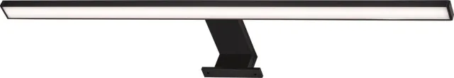 Briloner Dun - LED Spiegellamp - spiegelverlichting badkamer - neutral wit licht 4.000K - 8W - 780 Lm - chroom - 60cm zwart (60cm)