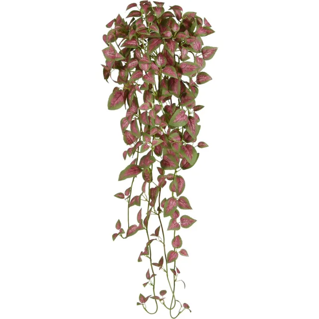maxifleur Kunstplanten Coleus kunst hangplant 90cm - rose/groen Roze