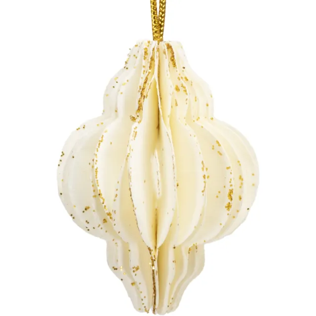 springos Kersthanger | Opvouwbaar | Wit | 4 cm | 6 Stuk