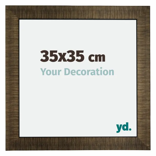 yd. Your Decoration - Fotolijst 35x35 cm - Hout - Champagne Geborsteld - Leeds