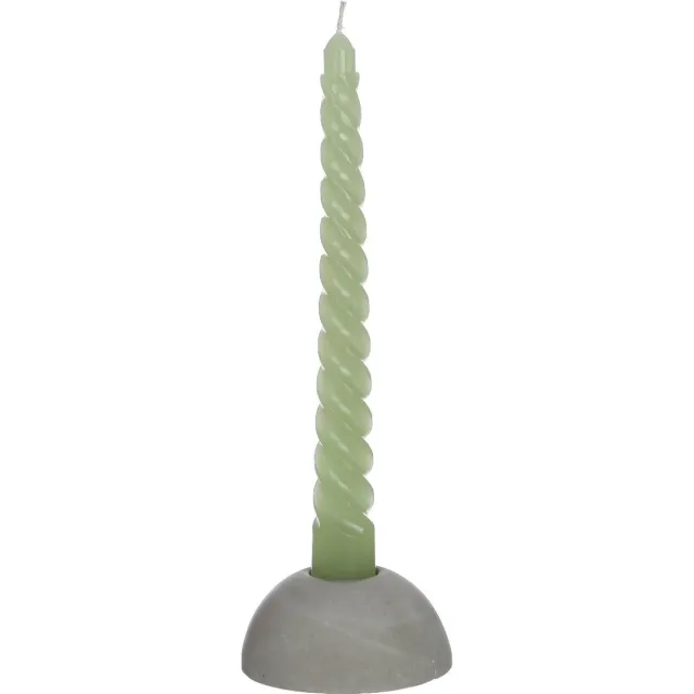 PacklinQ Kaarsen gedraaid groen 19cm hoog (4 st.)