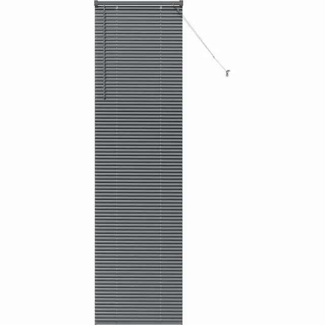 vidaXL Venetiaanse - jaloezie - Donkergrijs - 220 - x - 55 - cm - 25 - mm - Aluminium