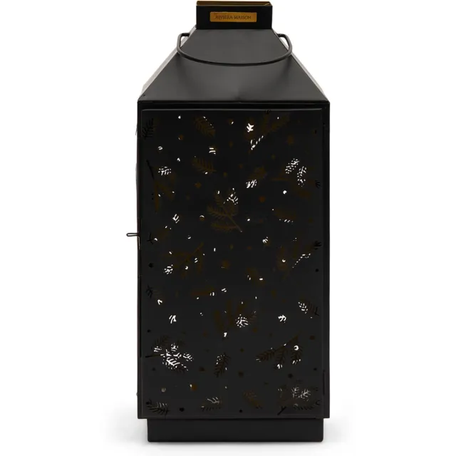 Riviera Maison Lantaarn Zwart - Holy Christmas Lantern