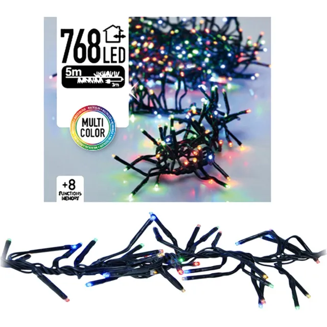 Home & Styling Clusterverlichting 768 LED 5.5m multicolor