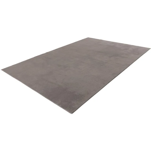 Lalee Vloerkleed - Tapijt - Effen - Grijs - Zacht en Comfortabel - Antislip-onderzijde - Wasmachinebestendig