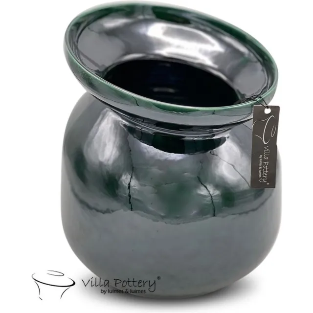 Villa Pottery Vaas Maurice Donker Groen 23.5x29