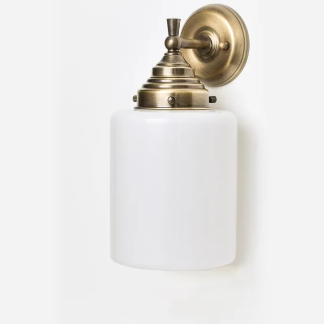 Coloured by Art Wandlamp Strakke Cilinder Royal Brons - Art Deco Trade