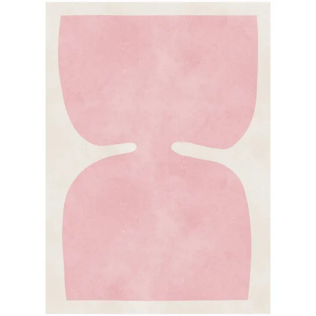 Poster & Frame Poster - Vitor Costa - abstract 4 - 30 x 40 roze/crème