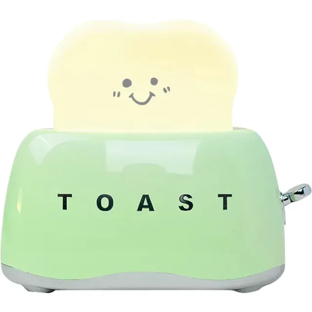 3Babies Nachtlampje – Toastlamp – Dimbaar LED-lamp – Broodrooster Nachtlampje – Oplaadbaar En Timer Instelling – Bedlamp – Nachtlampjes – Zachtgroen